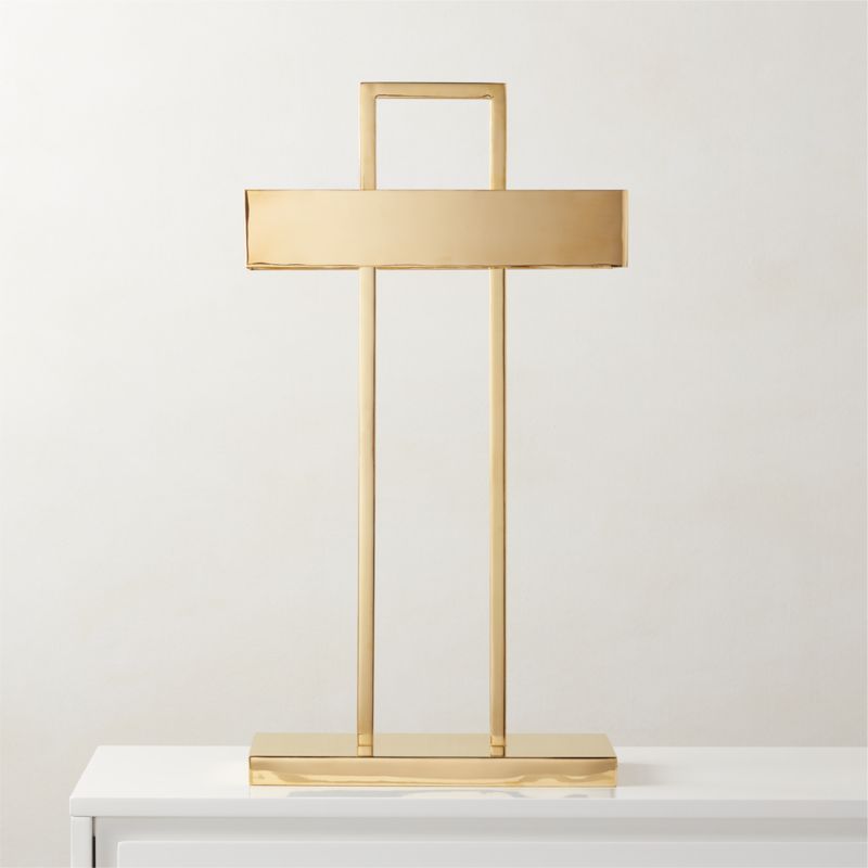 Barrie Modular Polished Brass Table Lamp | CB2 | CB2