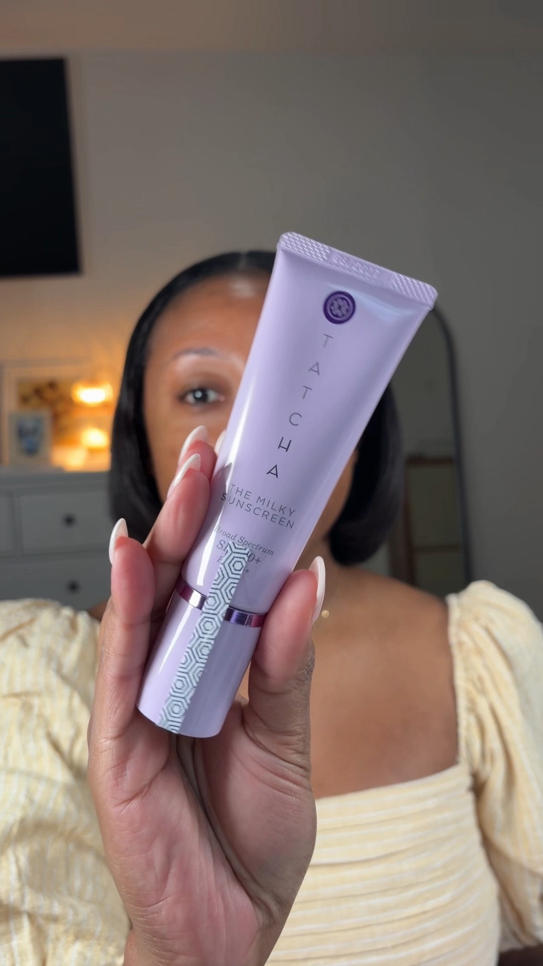 A NEW sunscreen has finally hit the villa! ☀️ @Tatcha has a milky spf 50 sunscreen and I have only good thoughts! 👏🏾✨💜

Available at @ulta and @Sephora ! 

(Black girl friendly sunscreen, SPF, sunscreen products, skincare products, skincare routine) 

#LTKBeauty #LTKgrwm #LTKselfcare