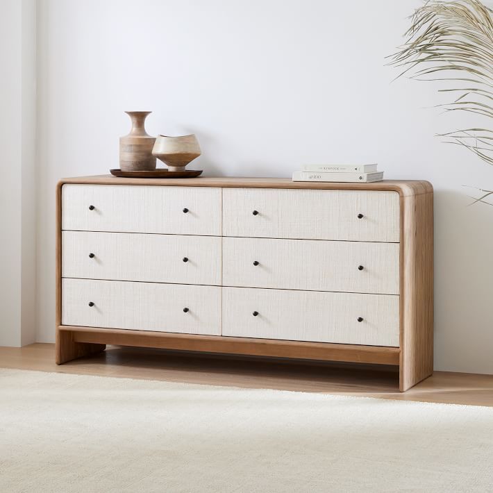 Modern Waterfall 6-Drawer Dresser (62") | West Elm (US)