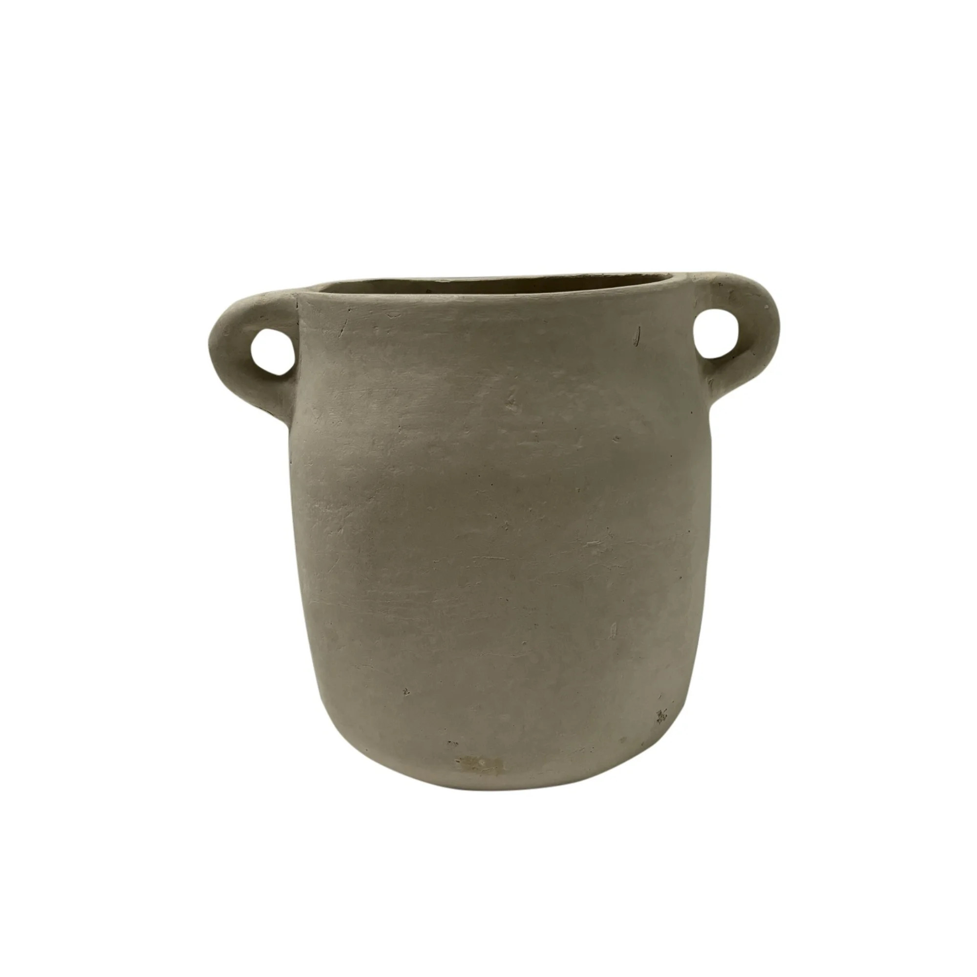 BIDK Home Rounded Bulbous Paper Mache Vase - 6.25" - White - Walmart.com | Walmart (US)