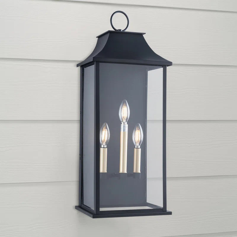 Witcher 3 - Light Glass Outdoor Wall Lantern with Dusk to Dawn | Wayfair North America