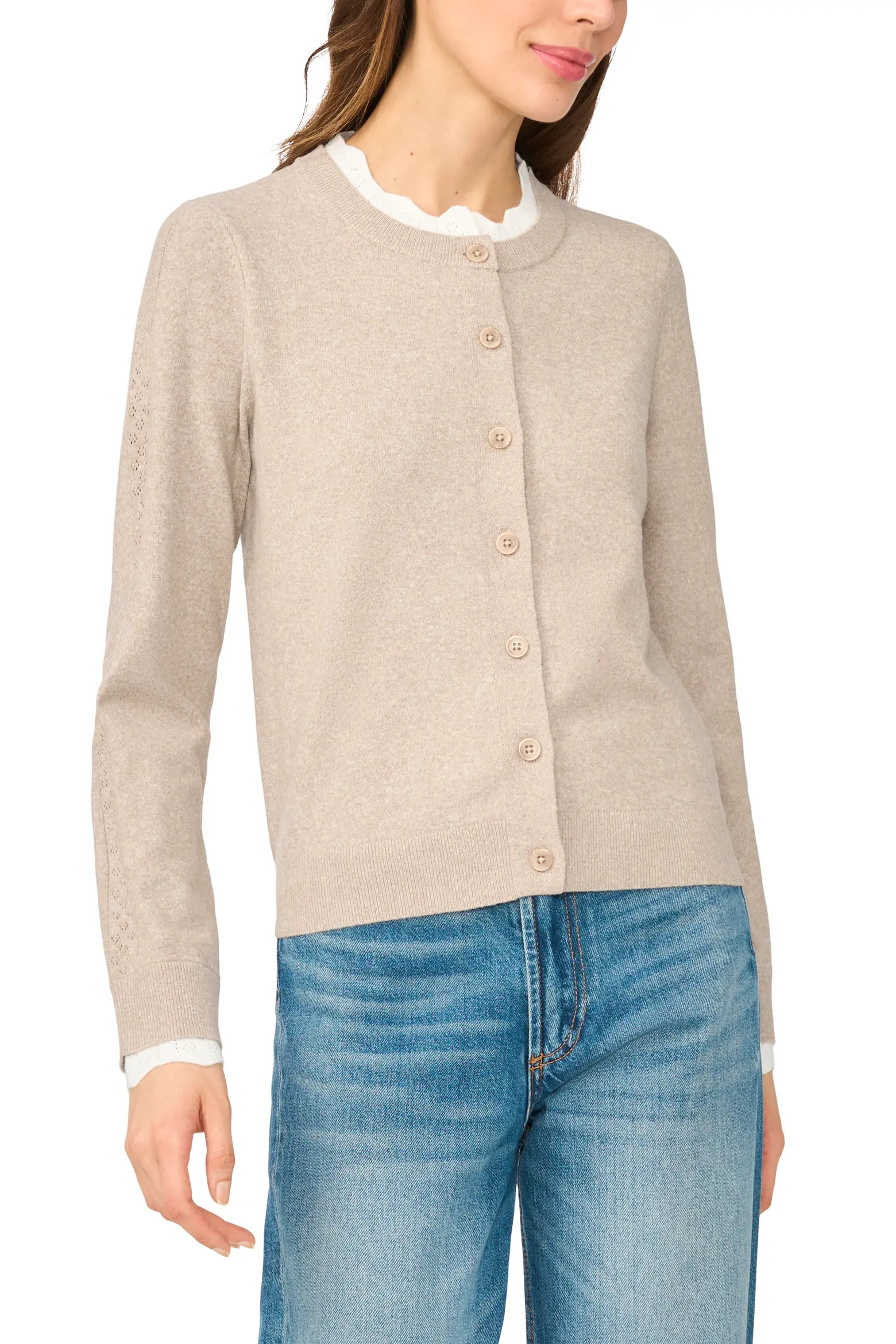 CeCe Crewneck Cardigan (Women) | Nordstrom | Nordstrom