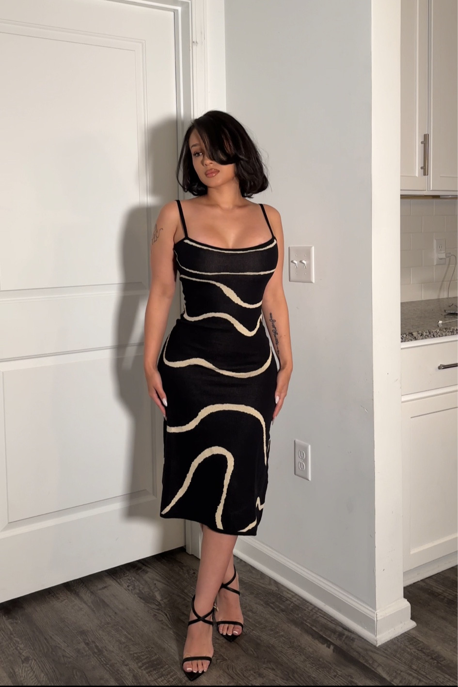elegant black dresses for wedding guests Elegant Empire Waist A Line Sleeves Black Wedding Guest Dress