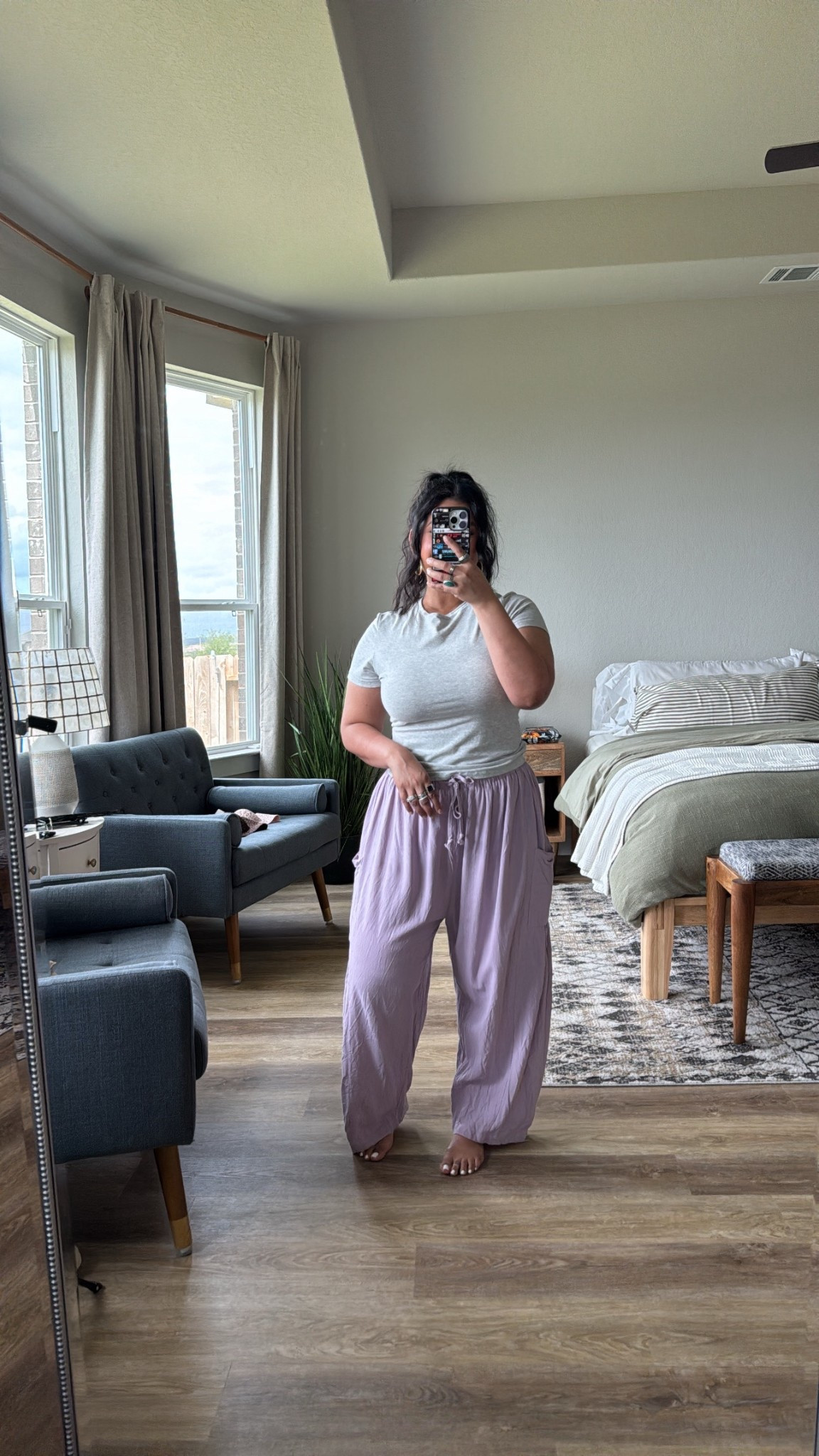 Today’s comfy outfit! Top is Skims, pants are Amazon, wearing a large in both! 

#LTKMidsize #LTKOver40 #LTKPetite