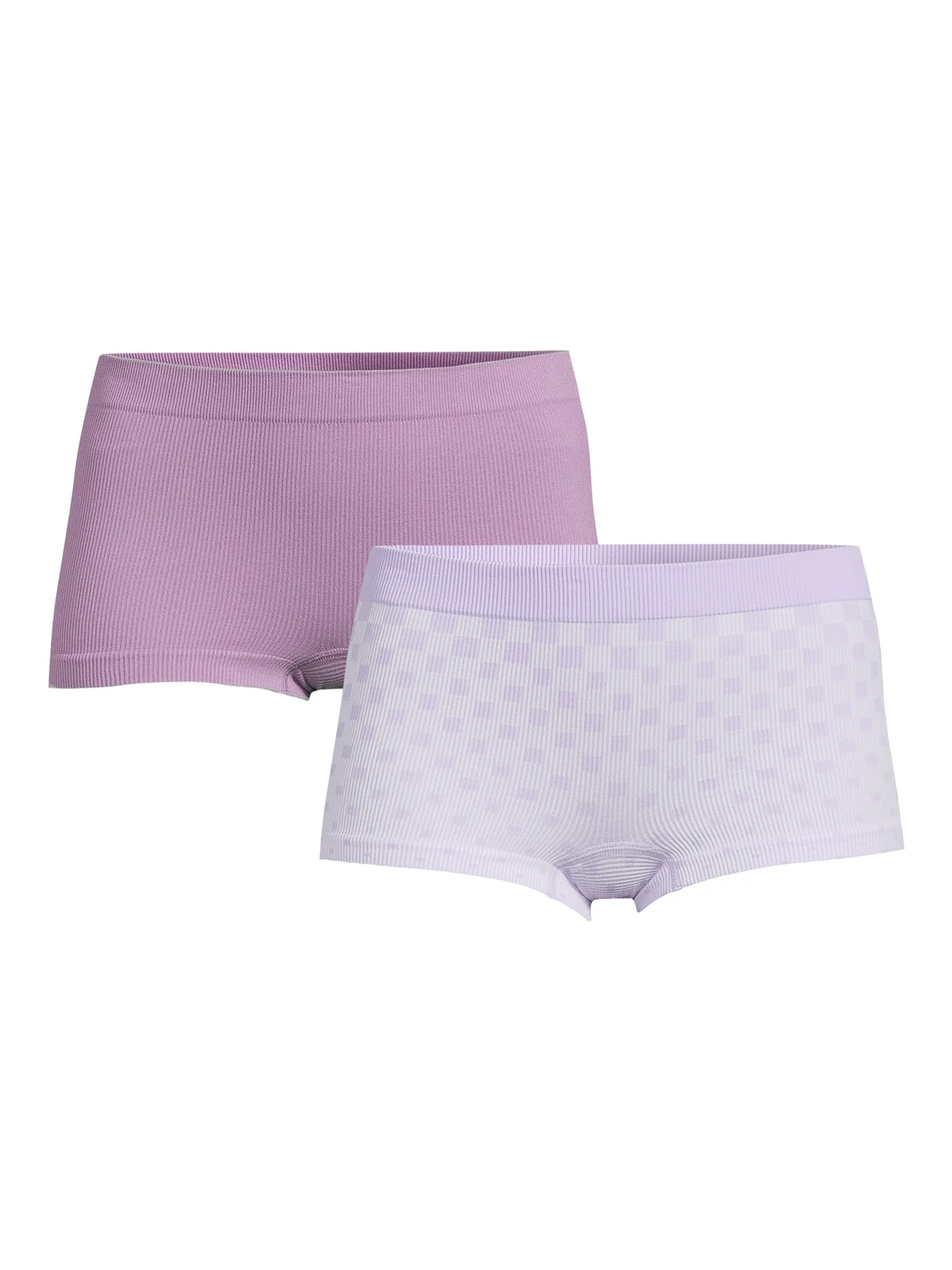 No Boundaries Women's Seamless Boyshort Panties, 2-Pack - Walmart.com | Walmart (US)