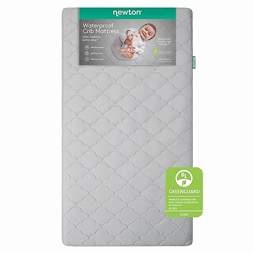 Newton Baby Crib Mattress and Toddler Bed - Waterproof - Ultra-Breathable Proven to Reduce Suffocation Risk, 100% Washable, Better Than Organic, 2-Stage Removable Cover, Deluxe 5.5" Thick Grey | Amazon (US)