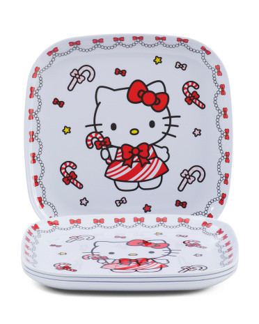 4pk Hello Kitty Peppermint Melamine Dinner Plates | Kitchen & Dining Room | Marshalls | Marshalls