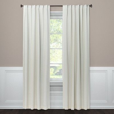 95&#34;x50&#34; Aruba Linen Blackout Curtain Panel Sour Cream - Threshold&#8482; | Target