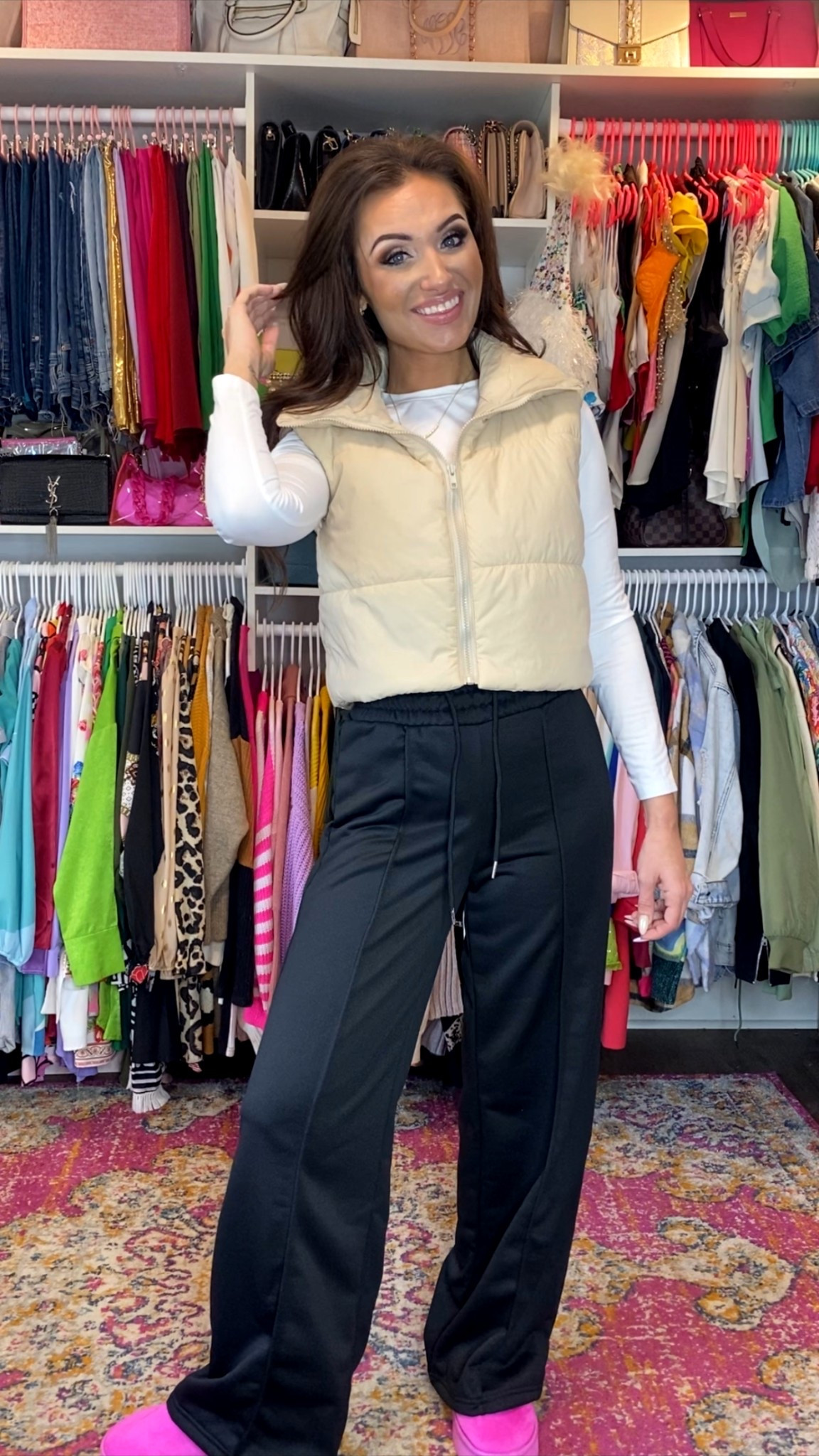 Let’s be honest, this is absolutely my new uniform for the foreseeable future. This little puffer vest is easy to dress up or down, I love it with these wide leg sweatpants for everyday! I opted for the “tall” fit in the pants but also linked the regular  My tee comes in a 3 pack, a few color waves available. I went with the petite sizing becsuse I love the shorter fit. 



#LTKootd #LTKSeasonal #LTKgrwm