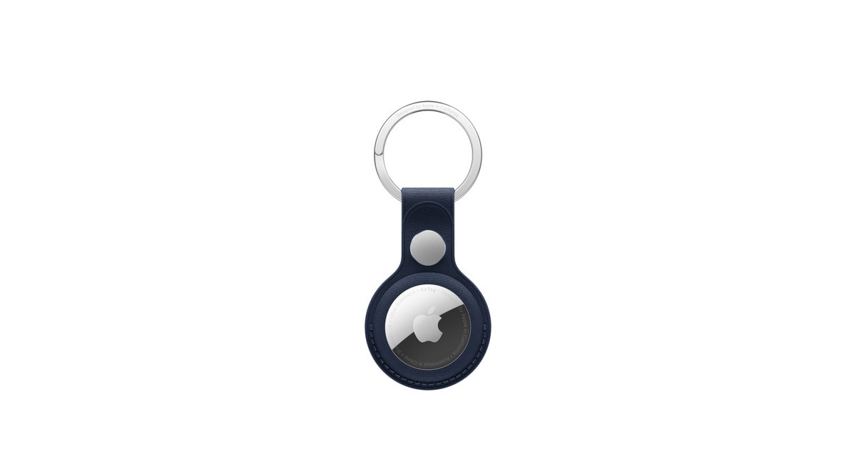 AirTag FineWoven Key Ring – Deep Blue | Apple (US)