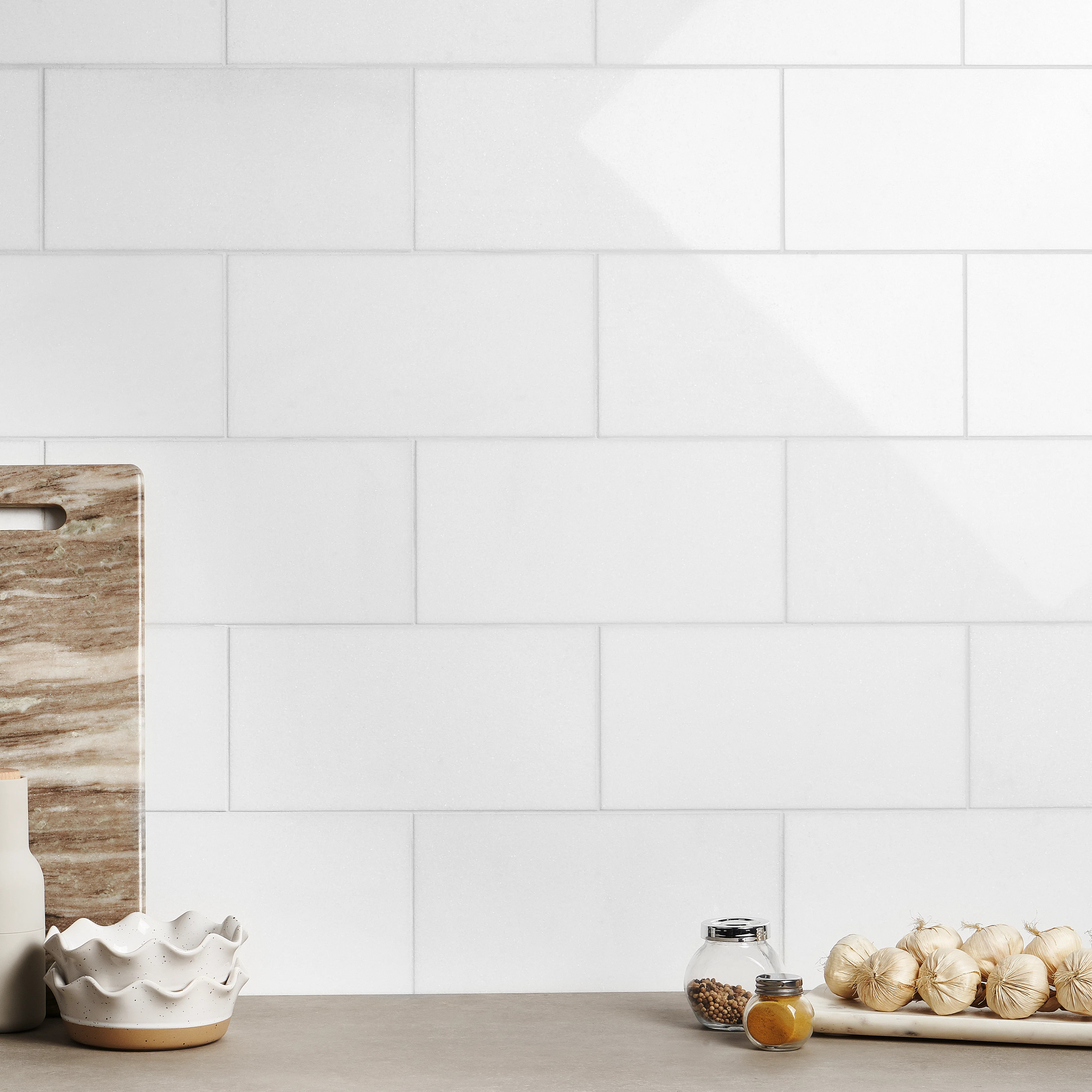 White Thassos 6 in. x 12 in. Polished Marble Floor and Wall Tile (10 Sq. Ft. / Case) | Wayfair North America