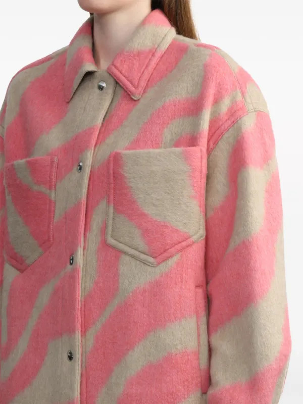 IRO Edwina zebra-pattern Jacket - Farfetch | Farfetch Global