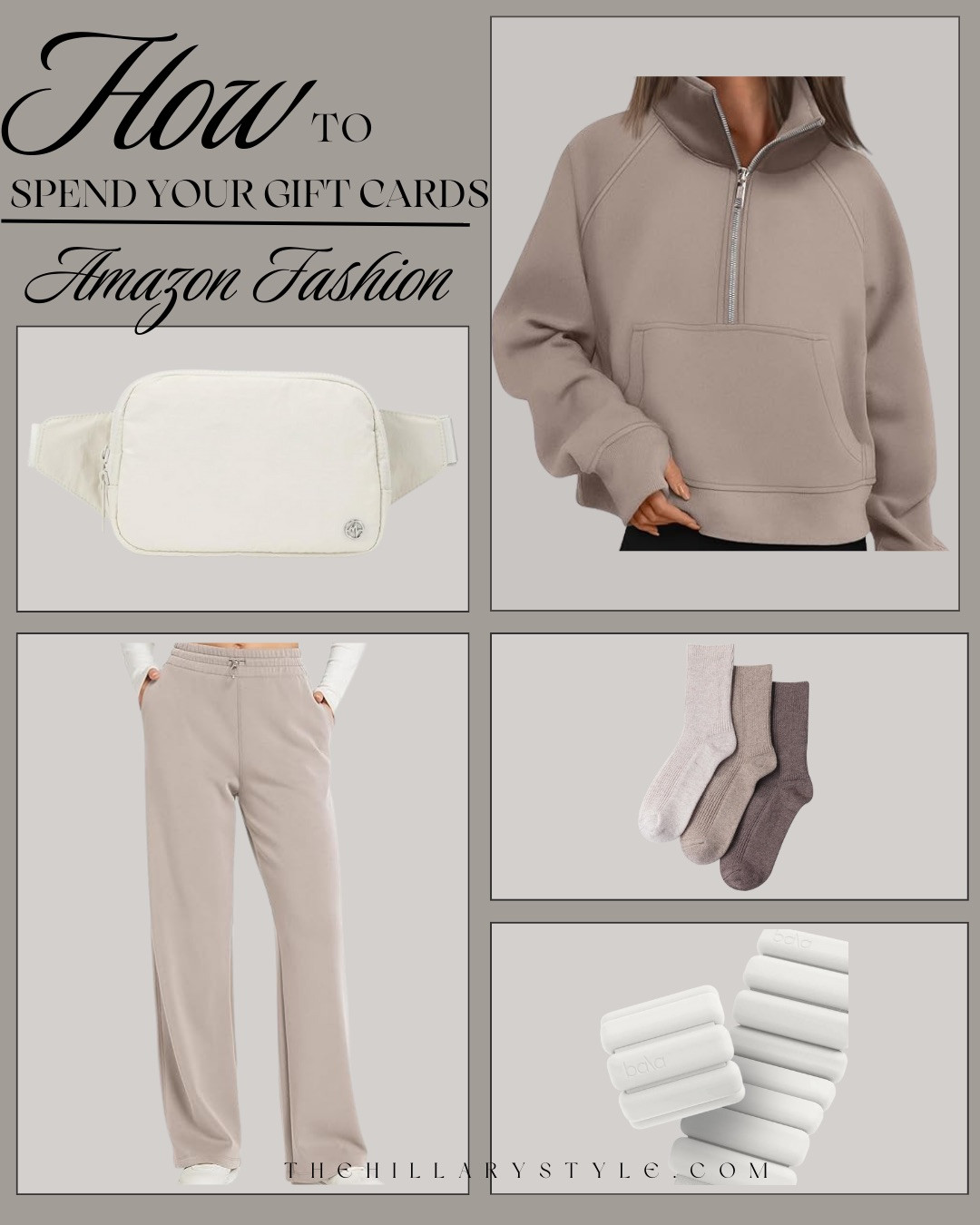 HOW TO SPEND YOUR AMAZON FASHION GIFT CARDS! Soft neutrals, cozy layers, and elevated everyday staples designed for repeat wear. This edit focuses on versatile pieces that feel polished yet effortless, making it easy to refresh your wardrobe after the holidays. Thoughtful, wearable finds that transition seamlessly into the new season.

#Amazon #TheHillaryStyle #AmazonFashion #AmazonFinds #GiftCardIdeas #PostHolidayShopping #NeutralStyle #EverydayEssentials #CapsuleWardrobe #ElevatedBasics 

 #LTKGiftGuide #LTKmomlife #LTKOver40