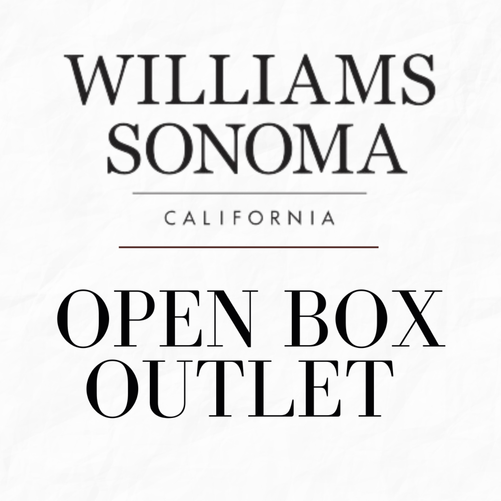 Williams Sonoma Open Box Online Outlet! Click the image below to save up to 70% off on customer returns and open box merchandise.

Dining, cookware, cutlery, kitchen, kitchen sale, Home sale, home clearance, home decor, budget decor, home design, budget home, looks for less, bougie on a budget, decor, home