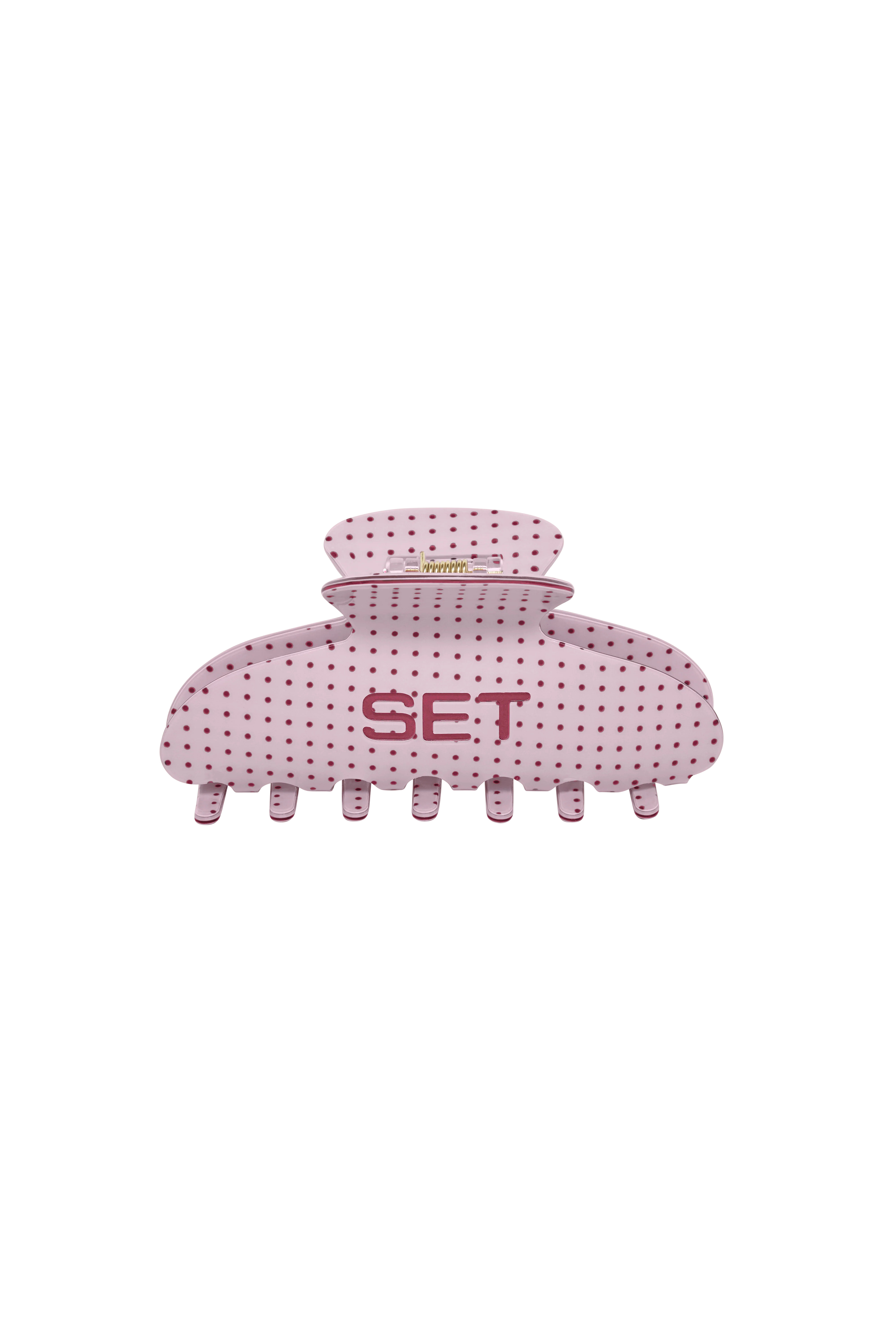 SET POLKA DOT CLAW CLIP - SPECKLE (PINK) | SET Active