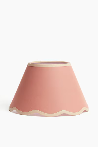 H & M - Scalloped-edge Lampshade - Orange | H&M (US + CA)
