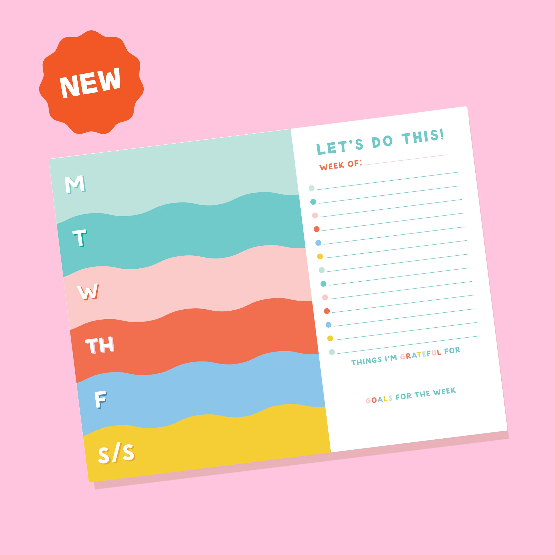 Spring Fling Weekly Notepad | Joy Creative Shop