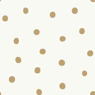 Gold Dots Peel and Stick Wallpaper (Covers 28.18 sq. ft.) | The Home Depot