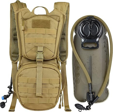 MARCHWAY Tactical Molle Hydration Pack Backpack with 3L TPU Water Bladder, Military Daypack for C... | Amazon (US)