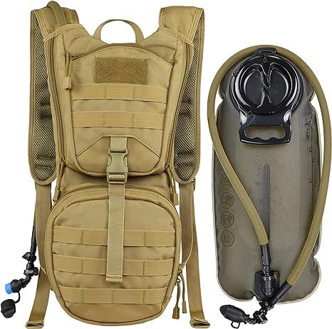MARCHWAY Tactical Molle Hydration Pack Backpack with 3L TPU Water Bladder, Military Daypack for C... | Amazon (US)