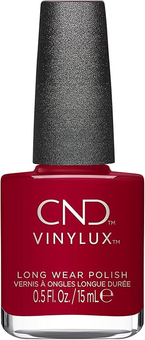 CND Vinylux Longwear Red Nail Polish, Gel-like Shine & Chip Resistant Color, 0.5 Fl Oz | Amazon (US)