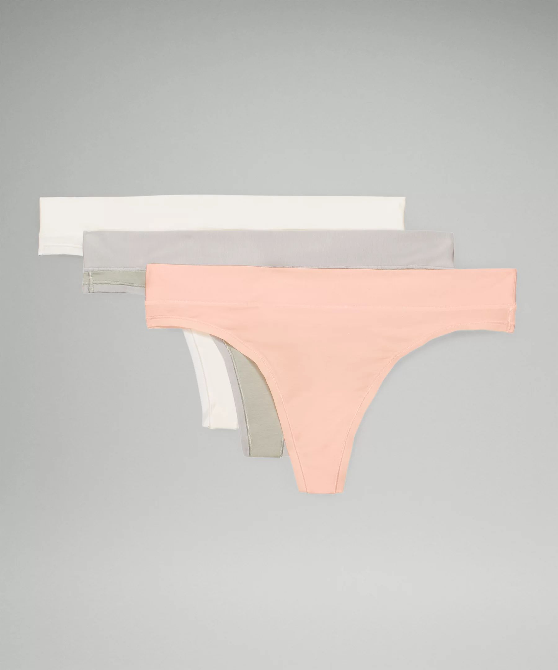 UnderEase Mid-Rise Thong Underwear 3 Pack | Lululemon (US)
