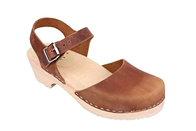 Lotta From Stockholm Low Wood Clogs in Brown Oiled Nubuck | Amazon (US)