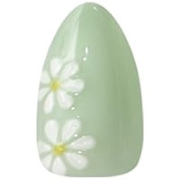 Amazon.com: BTArtbox Press On Nails Short - Meadow Daisy, Easy-to-Apply 3D Flower Pastel Green Al... | Amazon (US)