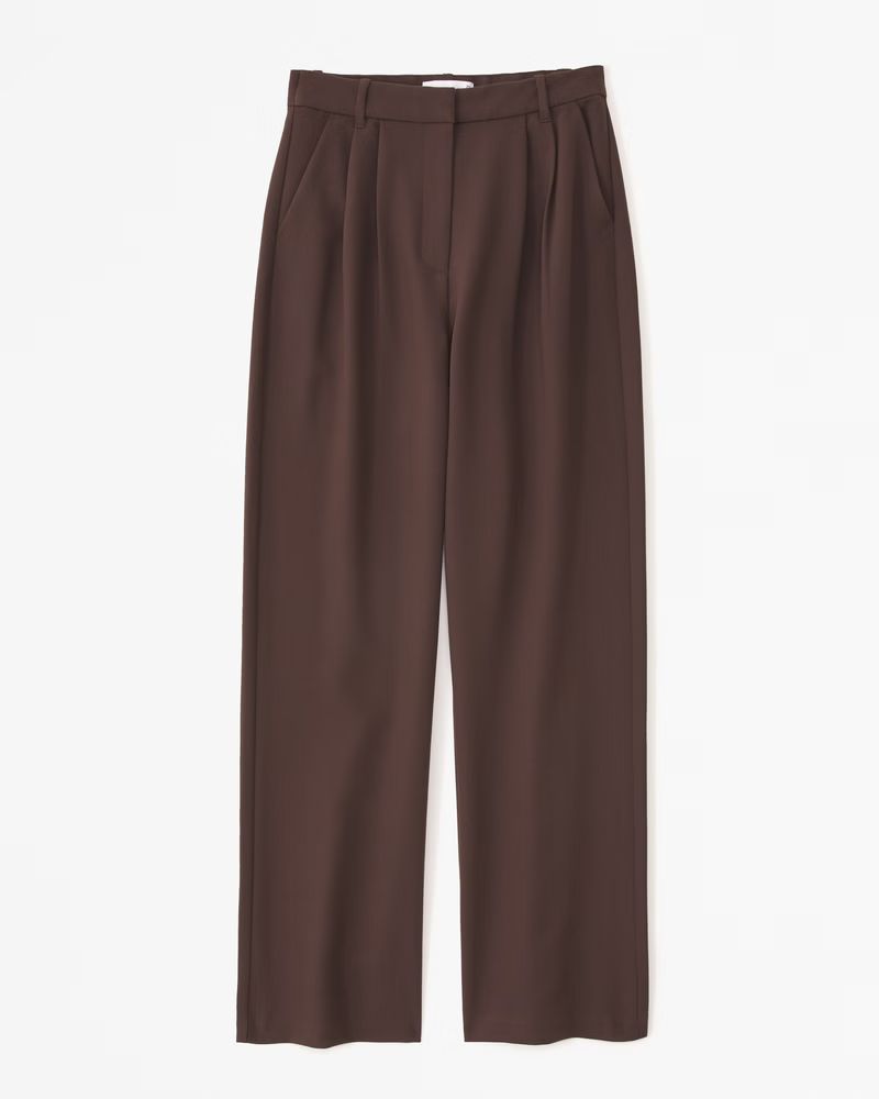 Curve Love A&F Sloane Tailored Pant | Abercrombie & Fitch (US)