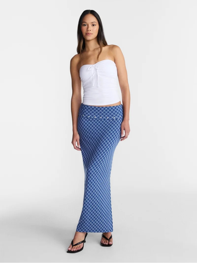 No Boundaries Ruched Tube Top, Women\u2019s XXS-XXL | Walmart (US)
