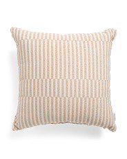 22x22 Alternating Jacquard Striped Outdoor Pillow | Throw Pillows | Marshalls | Marshalls