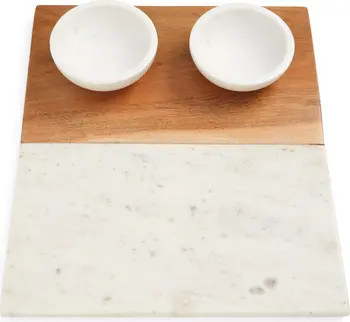 Marble & Acacia Wood Board & Serving Bowl Set | Nordstrom