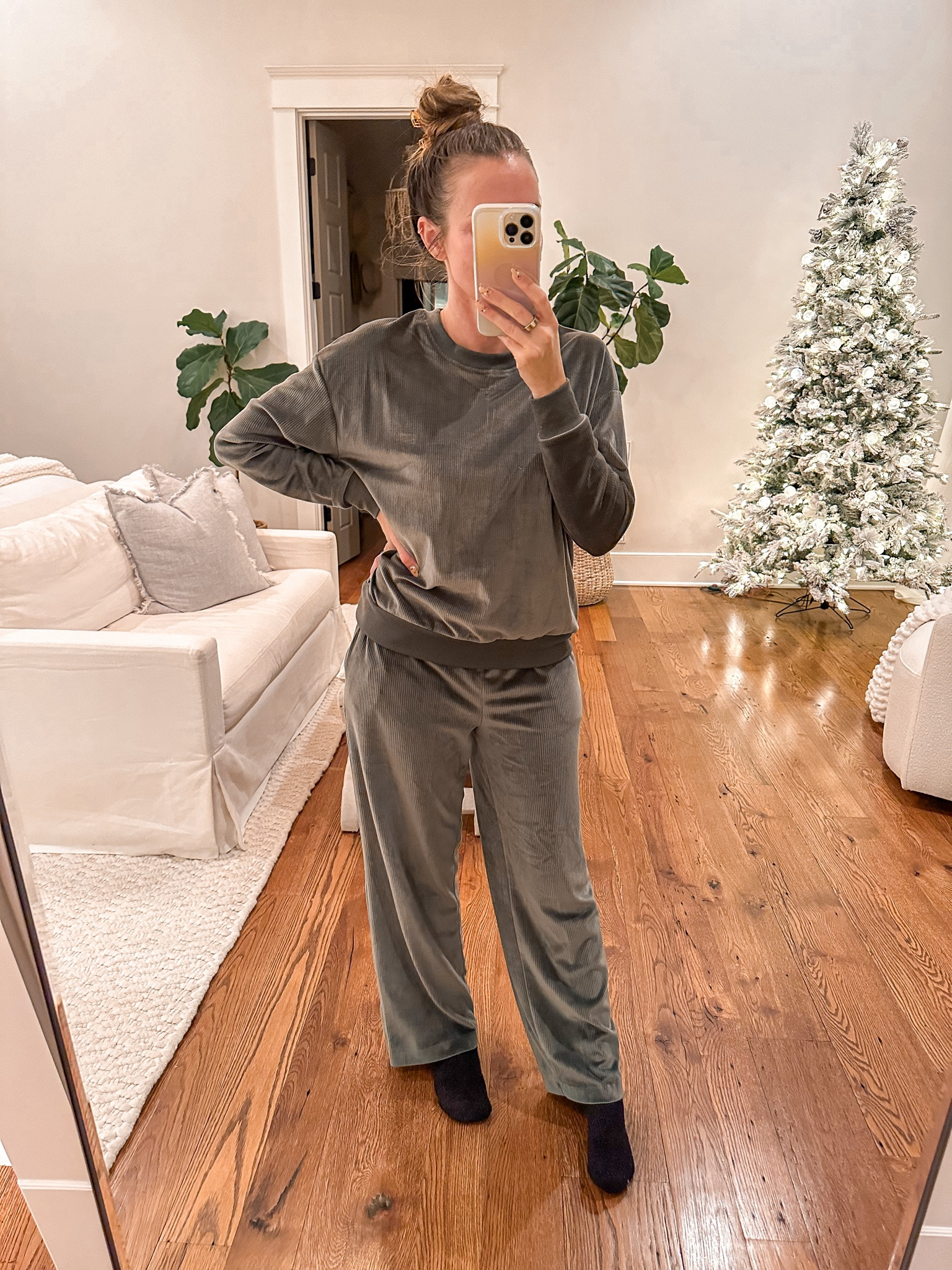 Perfect Christmas gift idea for her: 3 piece velour outfit is $20. Wearing size small. Size down. 

#walmartfinds

#LTKfindsunder50 #LTKGiftGuide #LTKCyberWeek