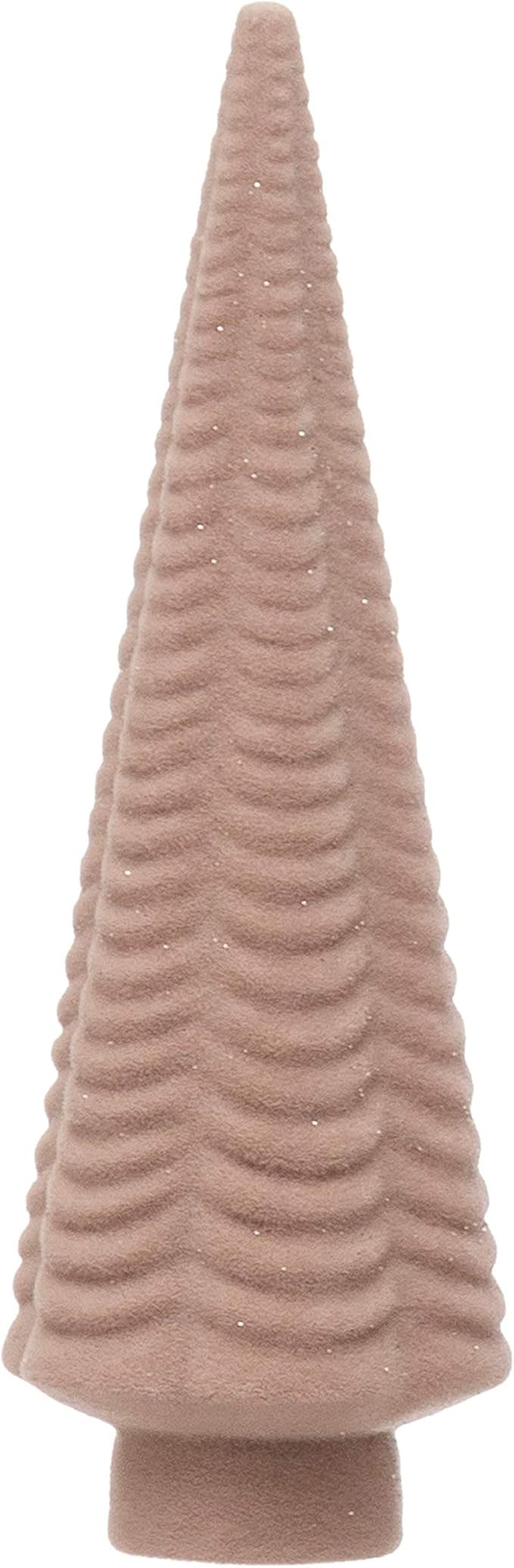 Amazon.com: Creative Co-Op 2" Round x 6" H Flocked Resin Tree, Pink Figures and Figurines, Multi ... | Amazon (US)