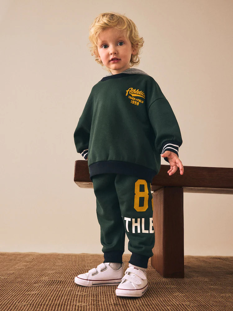 Green Hoodie and Joggers Set (3mths-7yrs) | Next US