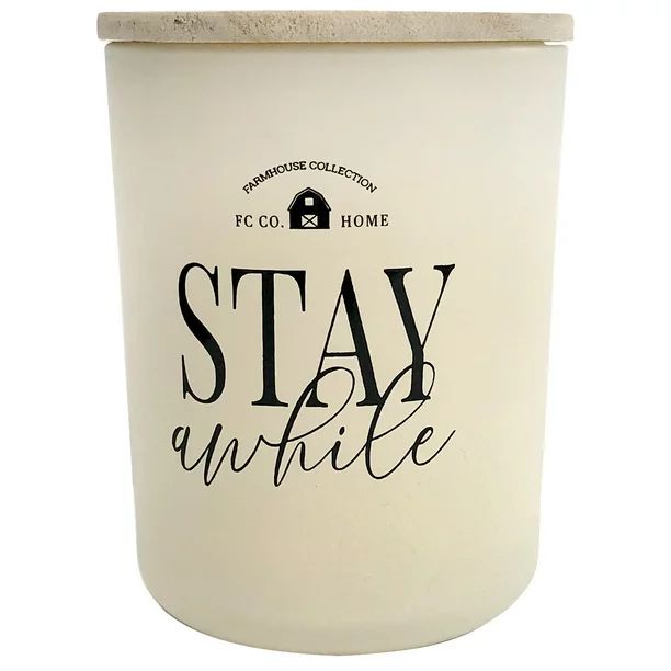 Holiday Stay Awhile 2-Wick Candle with Wooden Lid, Long Burning, Clean & Fragrant, Sugar Cookie S... | Walmart (US)