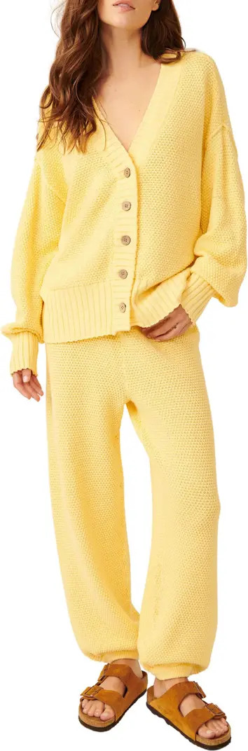 Hailee Waffle Stitch Cardigan & Pants | Nordstrom