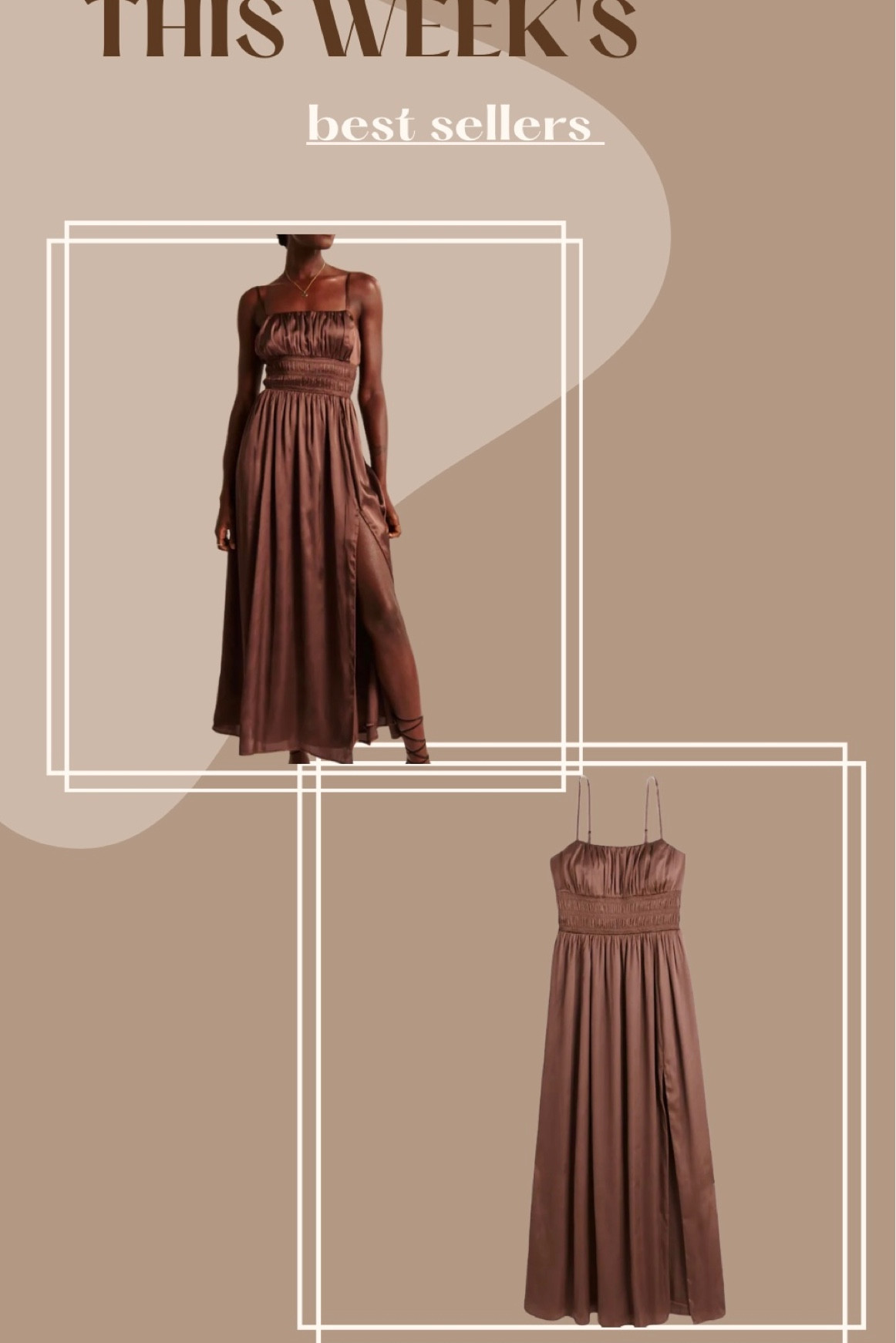 This weeks best sellers! This would be a beautiful wedding guest dress! 

Love this satin pair with a blazer for when the weather gets a bit cooler! 


Brown Dress
Satin Dress
Abercrombie Fashion
Plus Size Fashion 
Curvy Fashion
Wedding Guest Dress

#LTKsalealert #LTKwedding #LTKcurves