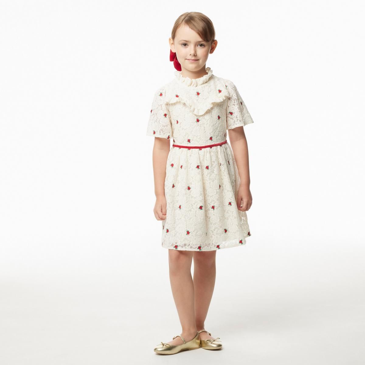 Embroidered Rose Lace Dress | Janie and Jack
