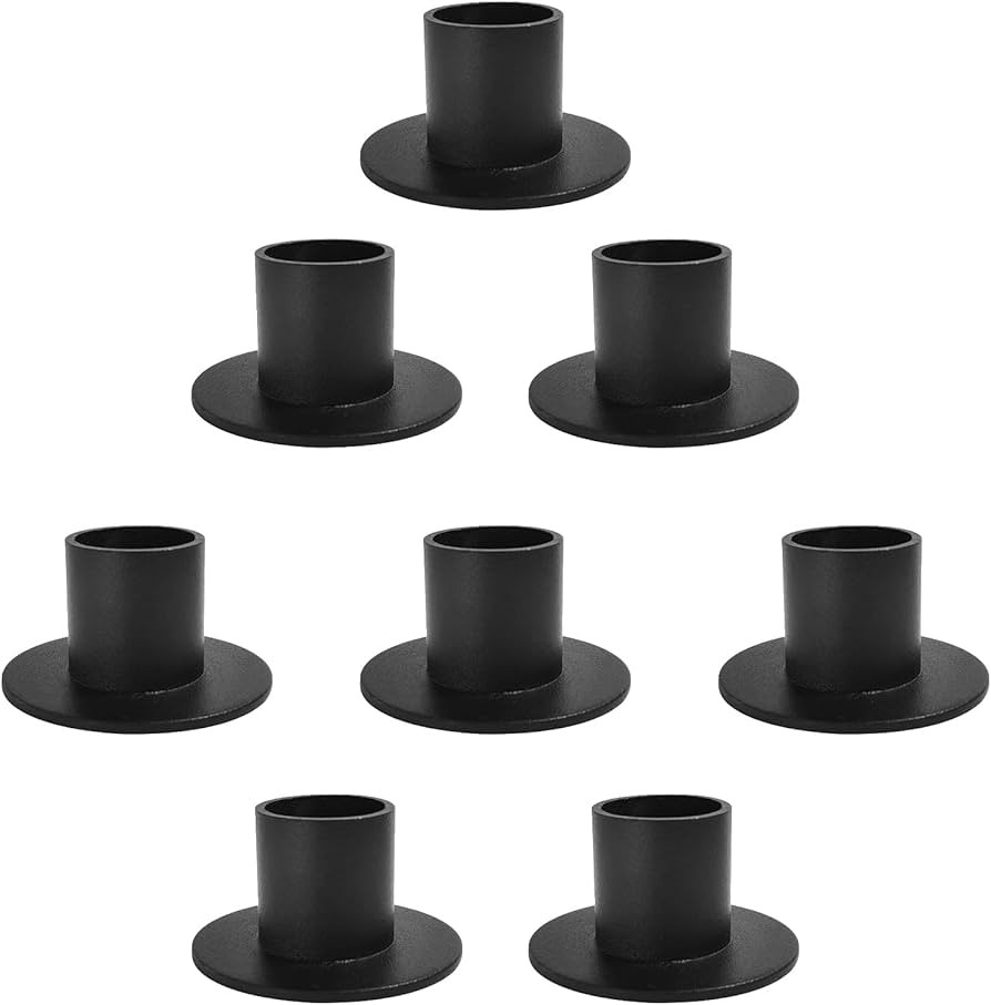 Gute Taper Candle Holder, Candle Holders for Pillar Candles, Matte Black Candlestick Holder Cente... | Amazon (US)