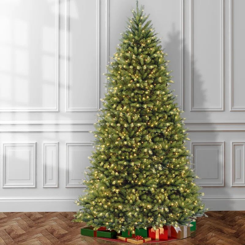 Dunhill Fir Green Artificial Christmas Tree with 1500 Clear Lights | Wayfair North America