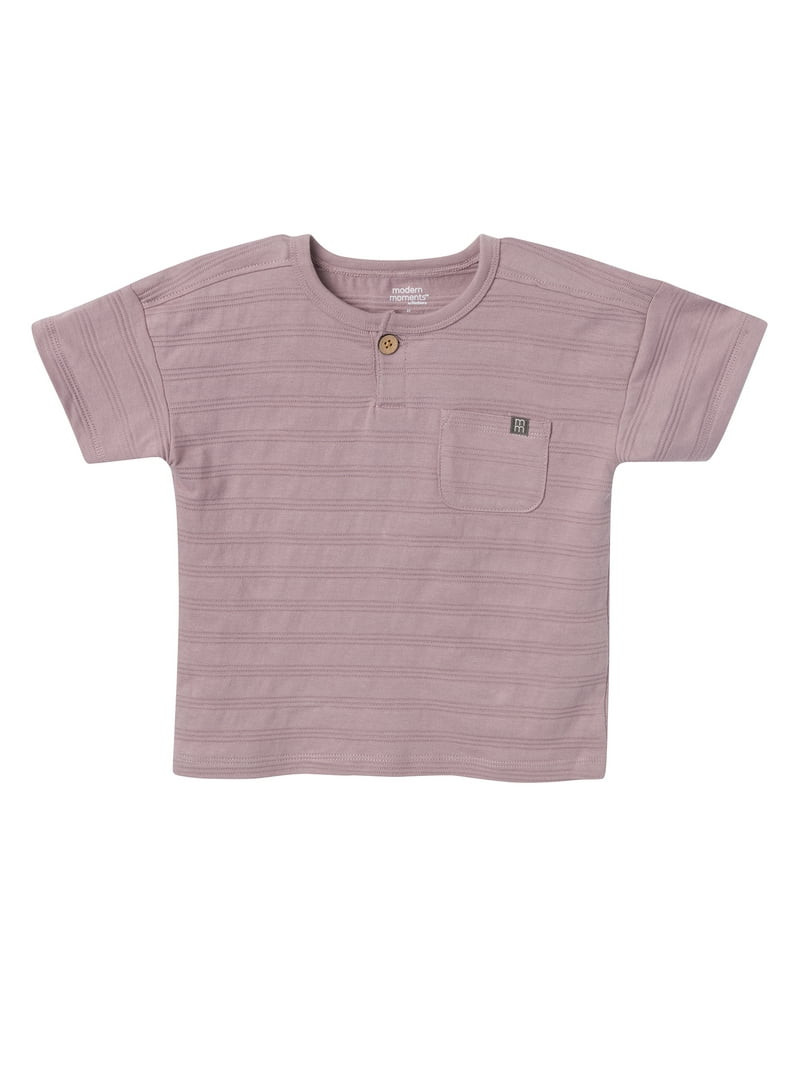 Modern Moments by Gerber Toddler Boy Oversized Textured Shirt and Short Outfit Set, 2-Piece, 12 M... | Walmart (US)
