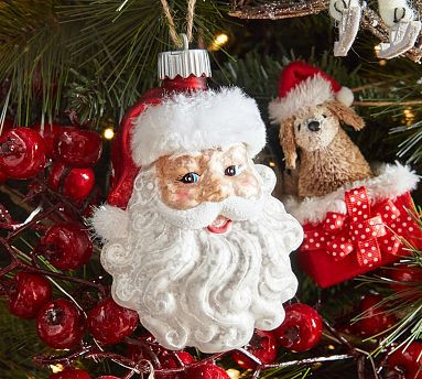 Lit Mercury Santa Ornament | Pottery Barn (US)