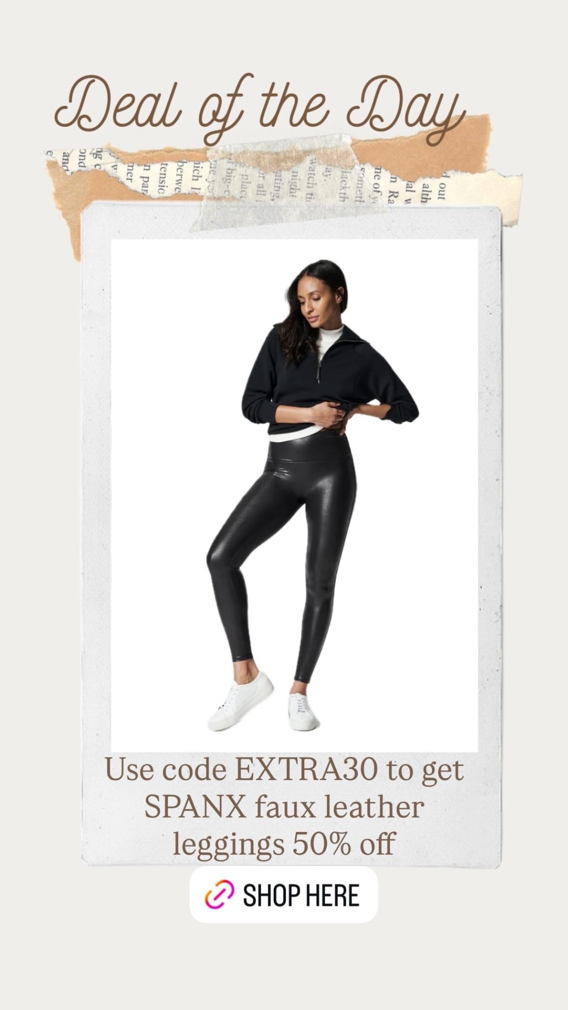 SPANX faux leather leggings under $50 with code EXTRA30 Fall leggings come in petite length as welll

#LTKPetite #LTKSaleAlert #LTKFindsUnder50
