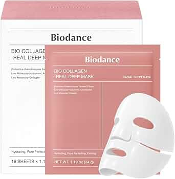 BIODANCE Bio-Collagen Real Deep Mask, Hydrating Overnight Hydrogel Mask, Pore Minimizing, Plumpin... | Amazon (US)