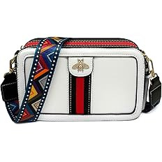Beatfull Designer Bee Crossbody Purse for Women PU Leather Shoulder Handbag Camera Clucth | Amazon (US)