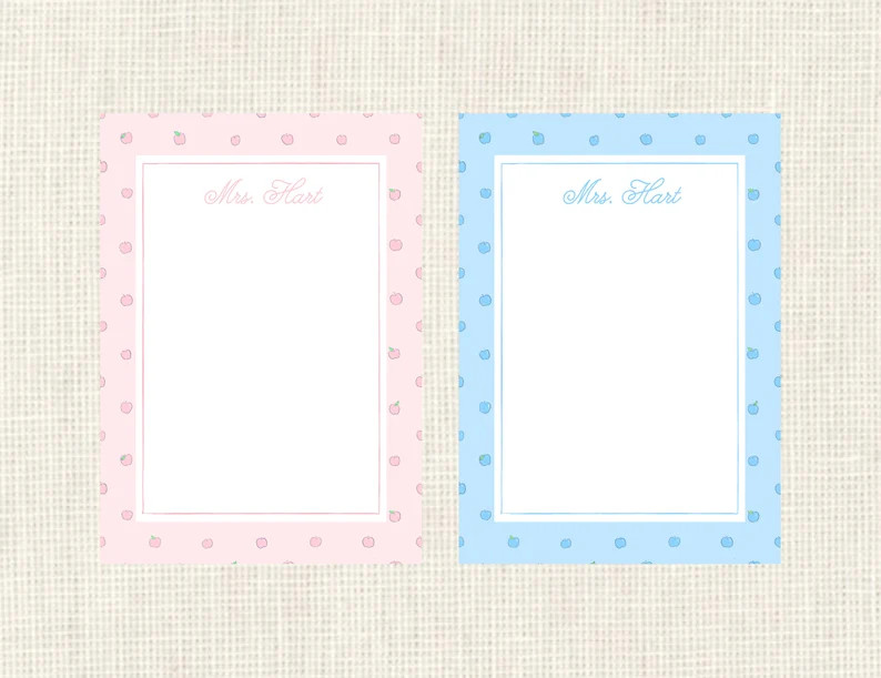 Personalized Teacher Notepad /// Teacher Appreciation/ School, Apple, To do List, Grocery list, | Etsy (US)