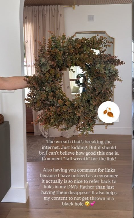 This wreath is one of my favorite fall home decor pieces. It's stunning straight out of the box, holds up well over years.  

 #LTKSeasonal #LTKHome