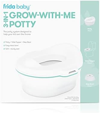 Frida Baby All-in-One Potty Kit Includes Grow-with-Me Potty, Toilet Topper, Toilet Step Stool, Si... | Amazon (US)