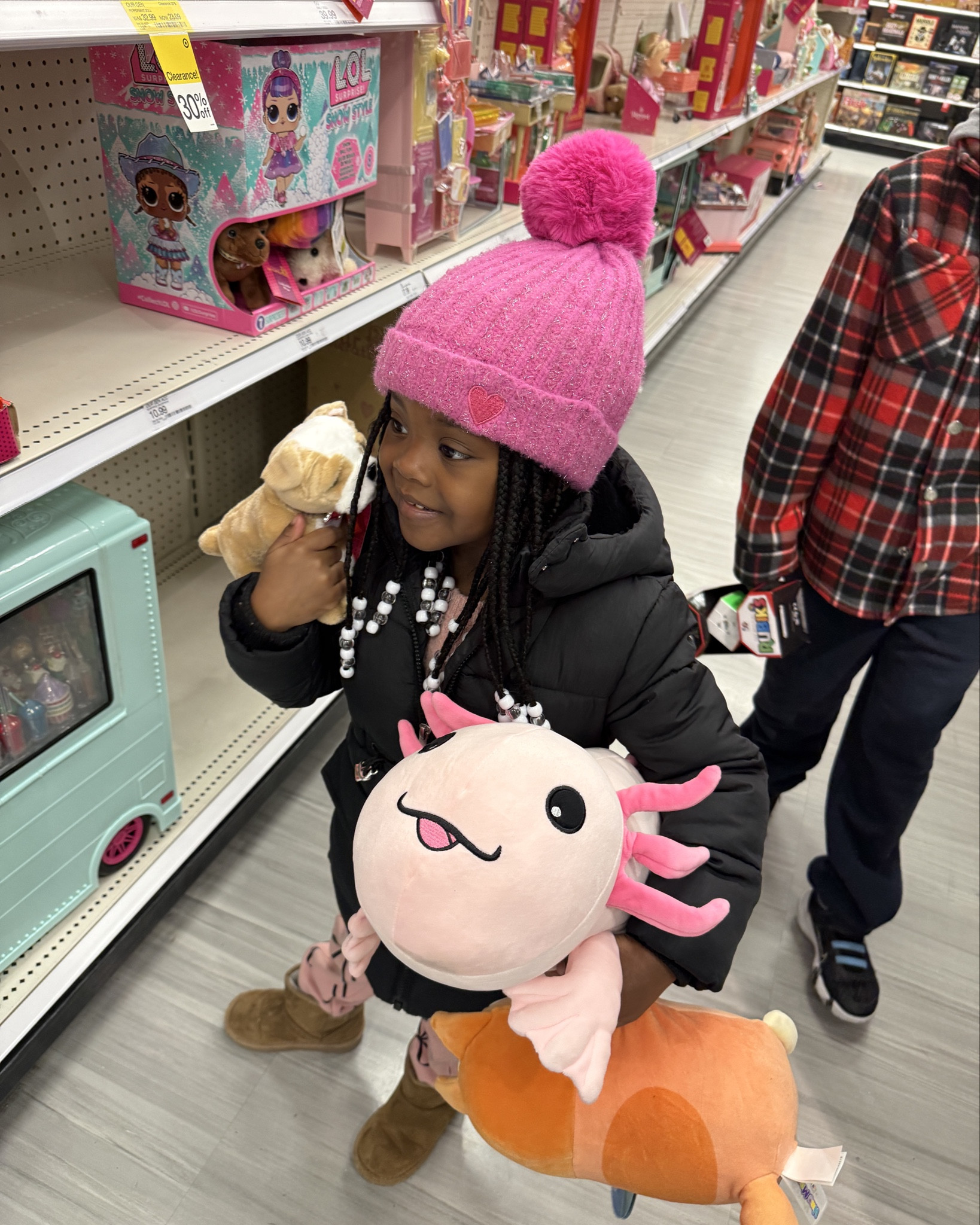 My girl LOVES plushies. She went right to the plush aisle with her Christmas money. Target has a bunch on sale right now too. 

#LTKFindsUnder50 #LTKKids #LTKSeasonal